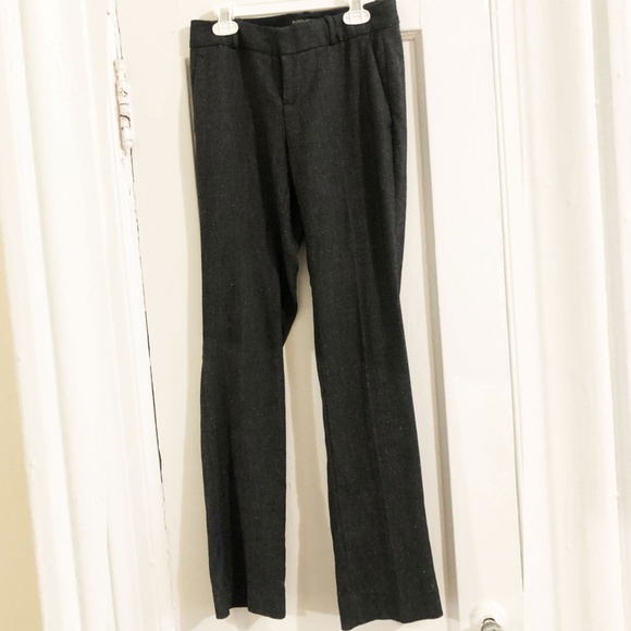 BANANA REPUBLIC women's 'Logan' grey texture straight leg dress pants size 00P - Picture 3 of 6